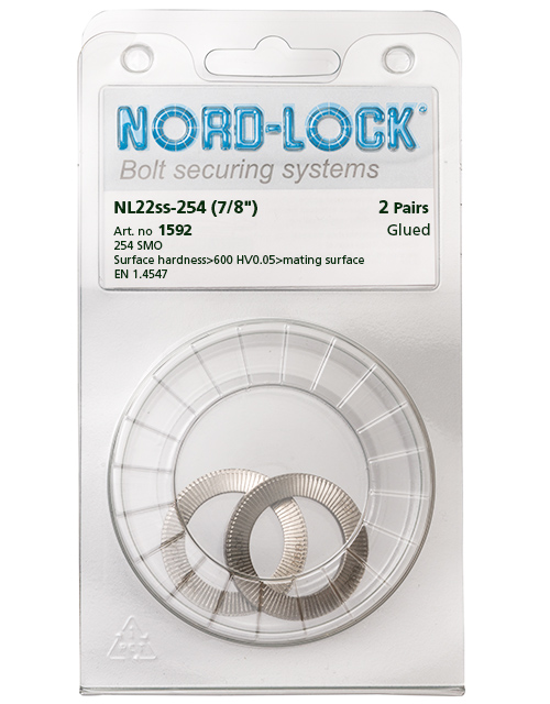 Nord-Lock Cuña Arandela Lavadora de métrica de NL10 Para Pernos M10 Delta Protekt X 12 