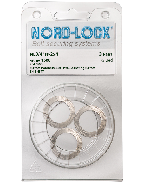 NL10ss-254, 高耐食性ステンレス製ワッシャー - Nord-Lock Group NL10ss-254, 高耐食性ステンレス製ワッシャー - Nord-Lock Group