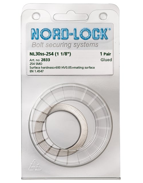 NL14ss-254, 高耐食性ステンレス製ワッシャー - Nord-Lock Group NL14ss-254, 高耐食性ステンレス製ワッシャー - Nord-Lock Group