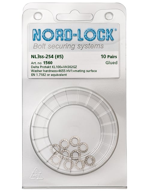 NL3ss-254, 高耐食性ステンレス製ワッシャー - Nord-Lock Group NL3ss-254, 高耐食性ステンレス製ワッシャー - Nord-Lock Group