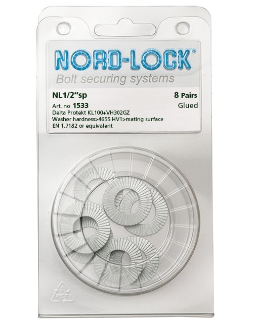 NL10ss-254, 高耐食性ステンレス製ワッシャー - Nord-Lock Group NL10ss-254, 高耐食性ステンレス製ワッシャー - Nord-Lock Group