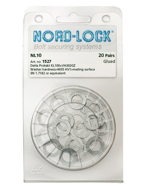 1 Stück NORD-LOCK NL10 Keilsicherungsscheiben M10 Sicherungsscheibe NordLock 
