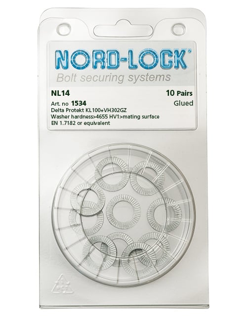 NL14, 鉄製ワッシャー - Nord-Lock Group NL14, 鉄製ワッシャー - Nord-Lock Group