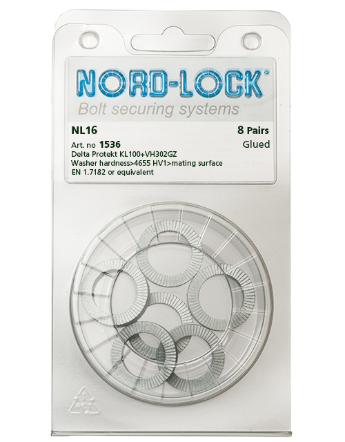 NL16, 鉄製ワッシャー - Nord-Lock Group NL16, 鉄製ワッシャー - Nord-Lock Group