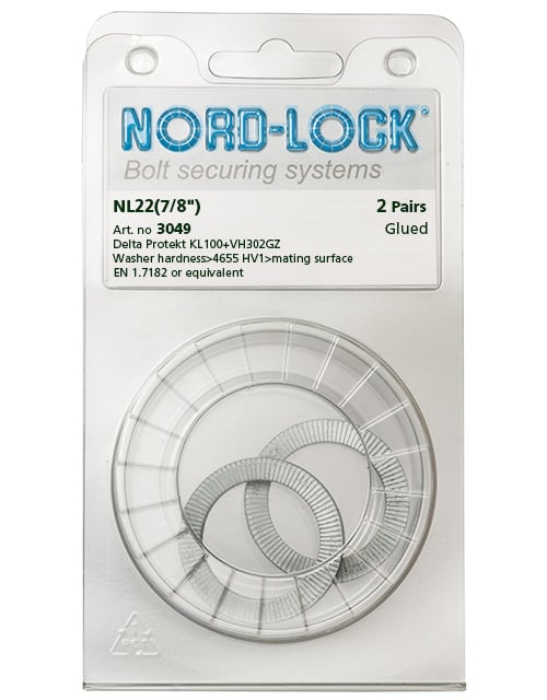 NL8ss-254, 高耐食性ステンレス製ワッシャー - Nord-Lock Group NL8ss-254, 高耐食性ステンレス製ワッシャー - Nord-Lock Group
