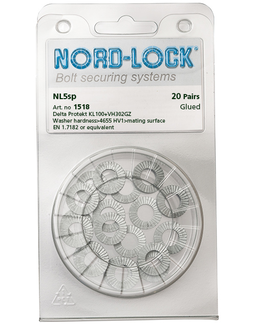 NL5sp, 鉄製ワッシャー - Nord-Lock Group NL5sp, 鉄製ワッシャー - Nord-Lock Group