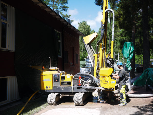 Bohrsystem mit Keilsicherungsscheiben gesichert